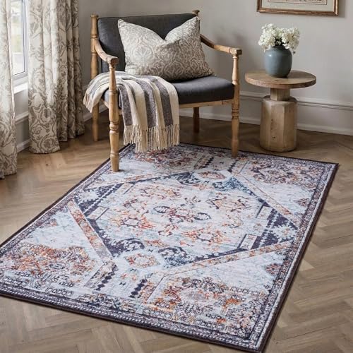 Image of Dream Weaverz Anti Slip Rectangular Carpet for Living Room & Hall | Silk | Flat Woven Soft Washable Floor Mat for Home, Bedroom Floor & Kitchen | Durable Anti Skid Rug for Daily Use (3 X 5) feet