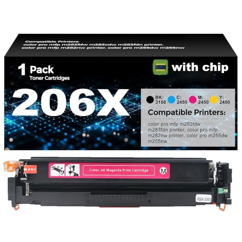 Toner 206X magenta compatible W2113X pour remplacer sans erreur vos consommables HP M255nw
