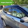 IG Window Visor for Jeep Compass 2007-2016, Rain Guard Tape-On Extra Durable Sun Wind Side Vent Window Deflector Mugen Style, 2007 2008 2009 2010 2011 2012 2013 2014 2015 2016 #2