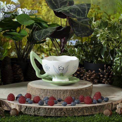 Abystyle, Set Teiera E Tazze Disney Peter Pan Trilli, Ceramica, 1.2 L Teiera, 200 Ml Tazza - 6