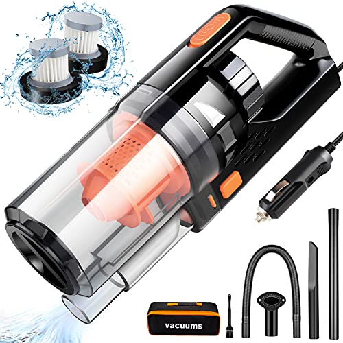 Car Vacuum Cleaner, Portable High Power 150W/7500Pa, Handheld for Car Interior Accessories Cleaning, Wet or Dry, 16.4 Ft Corded, SV11