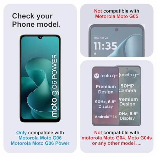 Image of Military-Grade Gorilla Tempered Glass For Motorola G06 and Motorola G06 Power (6.88 Inch) With Installation Kit | Edge to Edge Coverage | Black