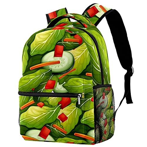 Sac à dos de voyage vert salade pour le campus et les sorties des jeunes
