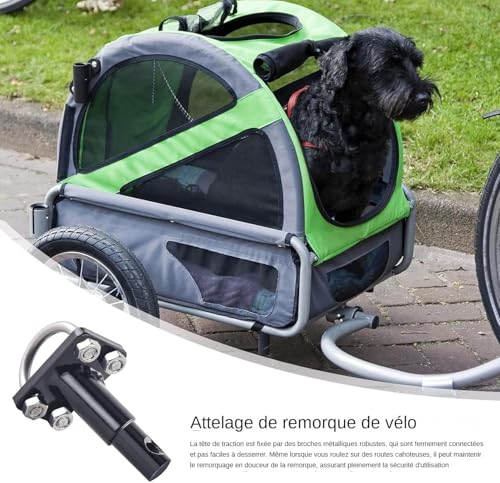 Generisch Fahrradanhänger Kupplung, Fahrradanhänger, Tiere & Transport – Schnelle Kupplung, Verstärkte Tragfähigkeit Für Den Täglichen Transport, Abenteuer, Tiere, Familie, Outdoor