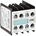 Siemens 3RH19 11-1FB11 Auxiliary Switching Block For Contactor, S00 Size, Screw Connection, 2 Pole, 11 U Identification Number, 1 NO + 1 NC Contacts