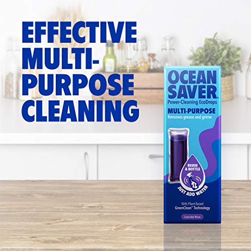 OceanSaver Multi-Purpose All Surface Cleaner, Lavender Eco Drop Refill, Eco Friendly All Purpose Cleaning Product for Cleaning Multiple Surfaces, Lavender Scented, Just Add Water – 5 Pack - Image 7