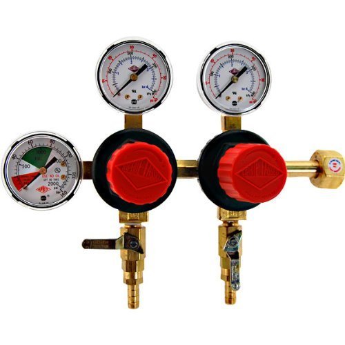 TapRite Separate Pressure Adjusting 2 Product CO2 Regulator