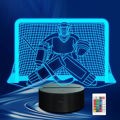 Lámpara 3D LED Ice Hockey Night Light CoolGift Mart