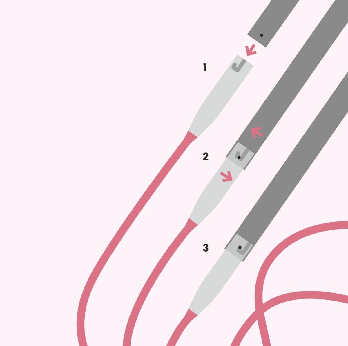 Addi Click Unicorn Lace Long Etui 3.50-8.00 mm - 1 pieza