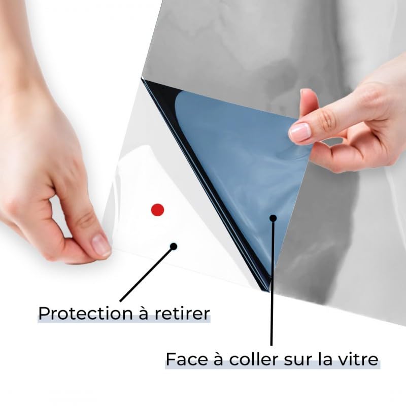 DIMEXACT - Film Anti Chaleur pour Simple vitrage Meilleure Performance - Bleu - 75 cm x 2 m - en Rouleau