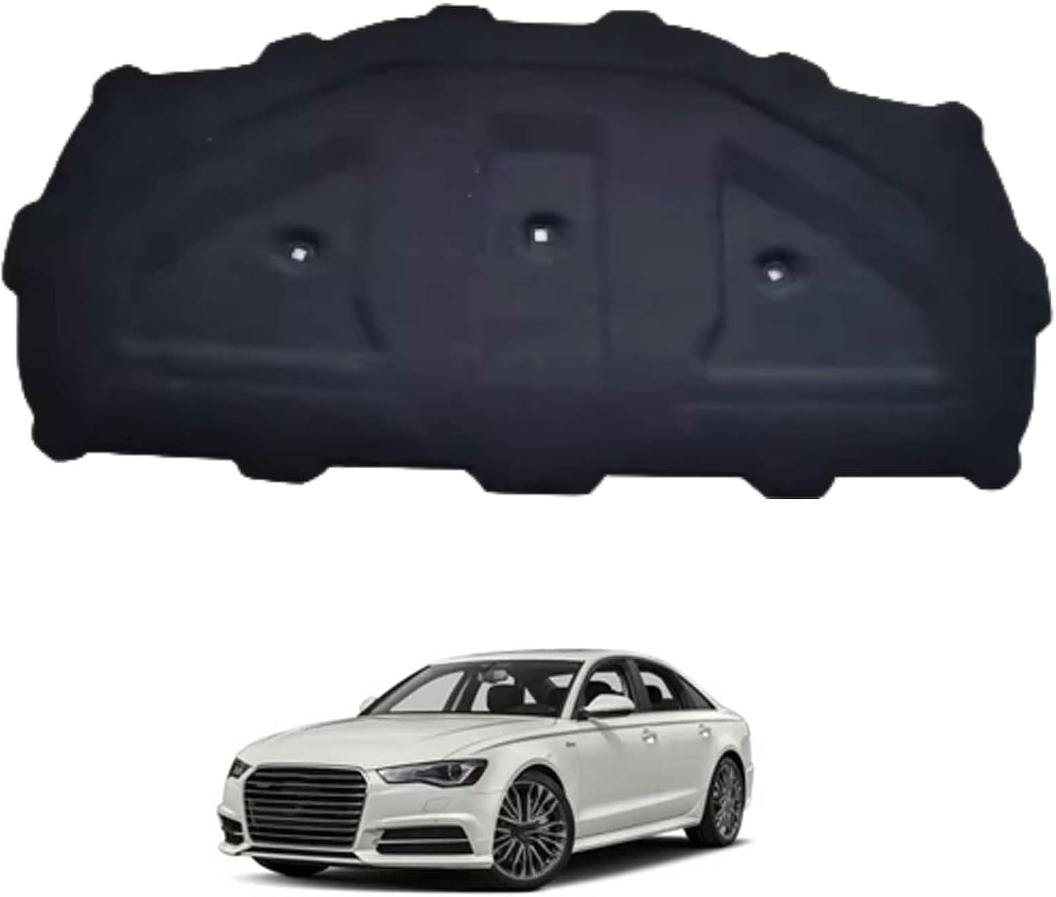 Gtdyatgc Normal Bonnet Sound Deadening Mat 10Mm For Audi A6 C8 2019-2024 Oe: 4K0863825a – Heat Shield Insulation, Practical Replacement Liner With Clips & Pet Fibre