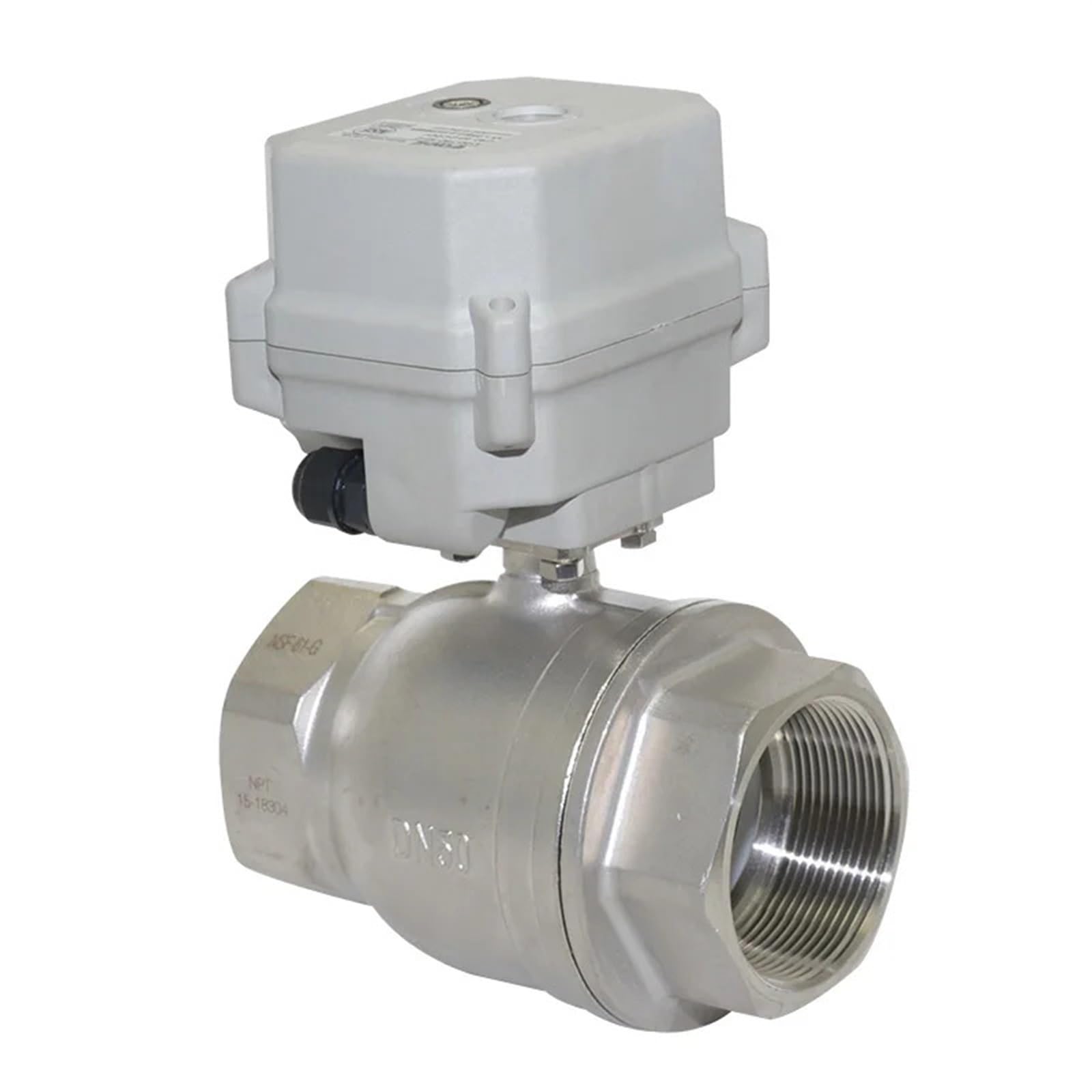 Commande 4-20 mA vanne de régulation électrique DN50 pour régulation fluide