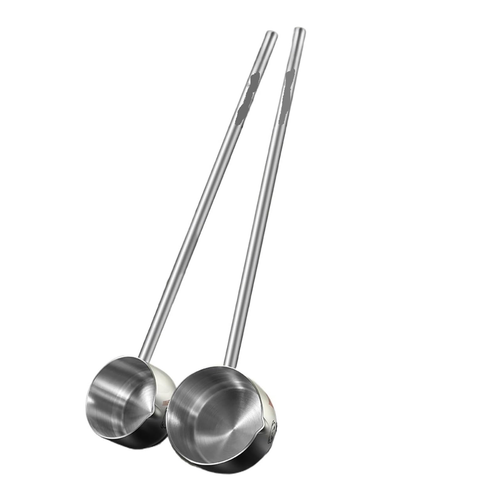 Cucchiaio Cucina Olio for condimenti multifunzionale in acciaio inossidabile con cucchiaio for salsa a manico lungo for la cottura in cucina(B Style L)