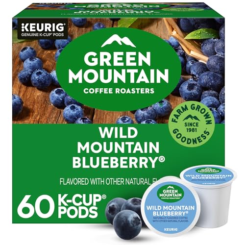 Image of Green Mountain Coffee Roasters Wild Mountain Blueberry Keurig Single-Serve K-Cup pods, Light Roast Coffee, 60 Count (6 Packs of 10)