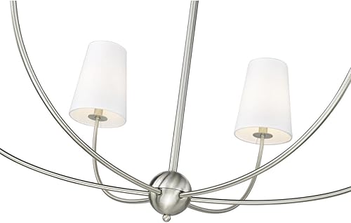 Miniatura 6 de Z-Lite Lighting 3040-42BN Shannon Six Light Chandelier Chandelier Brushed Nickel
