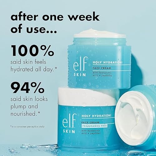 E.L.F. 82829 Skin Holy Hydration! Face Cream, Moisturizer For Nourishing & Plumping Skin, Infused With Hyaluronic Acid, Vegan & Cruelty-Free thumb #2