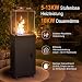 Viketeri Heizstrahler Terrasse Gas 13kW Terrassenheizer Mit 360° Lenkrollen
