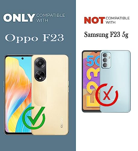 Image of Jkobi Back Cover Case for Oppo F23 5G (Shockproof with Polycarbonate Clear Panel | Professional Black)
