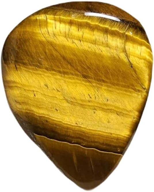1 Pcs. Of Natural Tiger'S Eye Pear 33x25x7mm Cabochon loose gemstone for jewelry making. (DIY, Ring, Pendant, Necklace)| GH_NAT_02680