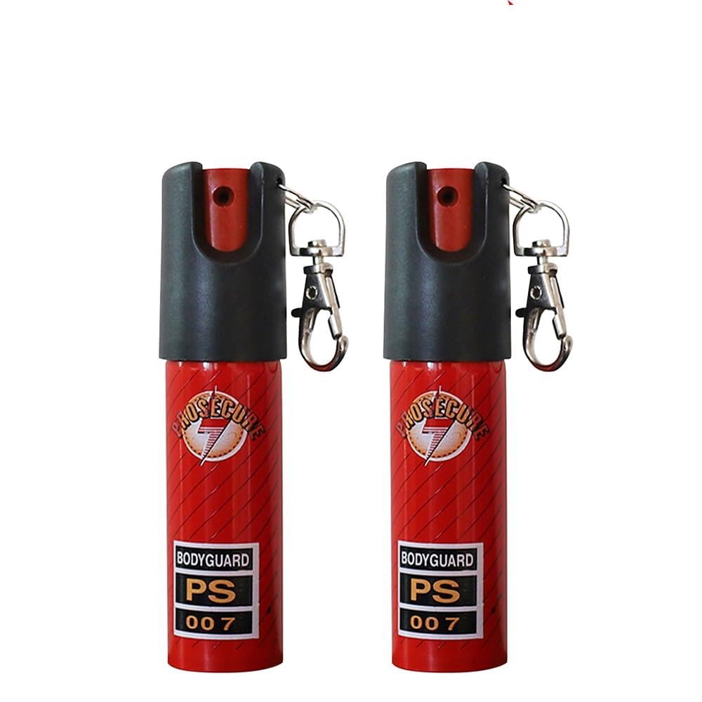 Pepper Spray Keychain, top Safety Rotating knob, Range 16 feet, Mini and Easy to Carry, Quick Access (2)