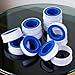 Xelsluthe 20 Rolls Plumbers Tape for Shower Head 1/2 Inch Tape Plumbing White Industrial Thread Seal Tapes for Plumbing Pipe Water Pipes Sealing Air Head Thread Pipes 394 Inch