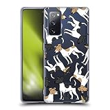 Head Case Designs Smooth Fox Terrier Dog Breed Patterns 13 Soft Gel Case and Matching Wallpaper Compatible with Samsung Galaxy S20 FE / 5G