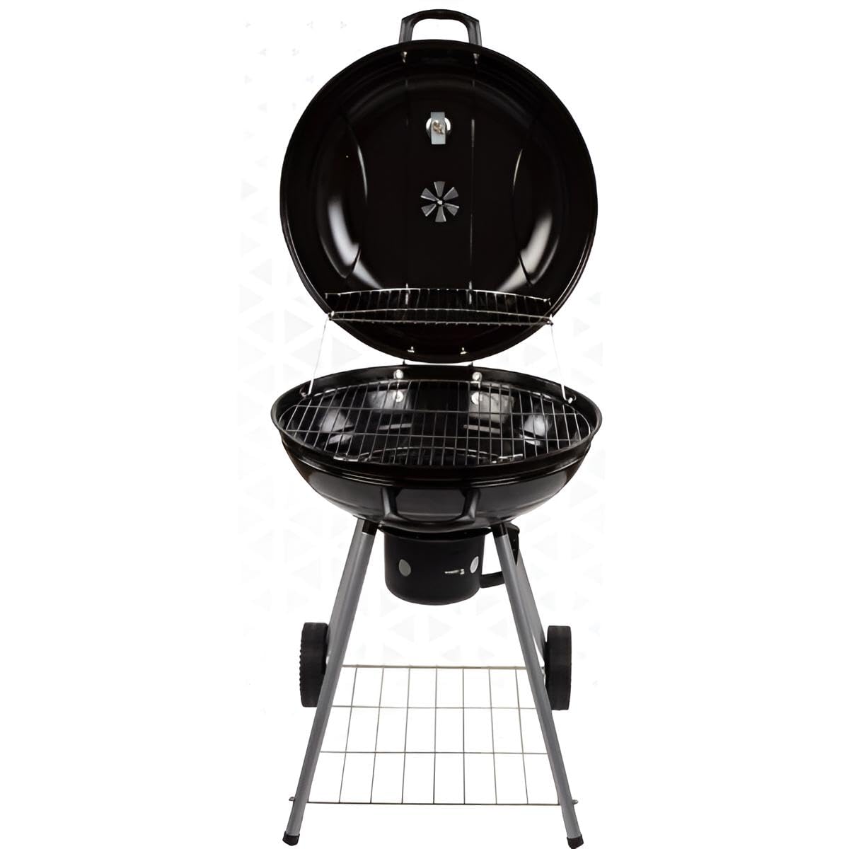 Premium Kugelgrill 57 cm Edelstahl mit Deckel-Thermometer