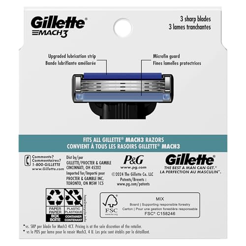 Gillette Mach3 Razor Refills for Men, 10 Razor Blade Refills - image 9