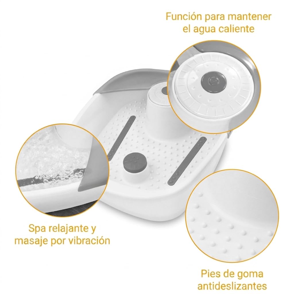 Medisana FS 881 Baño de pies con masaje, Masajeador de vibración, Talla 44