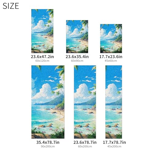 Vinilo Decorativo para Ventana Tropical Beach 35.4 x 78.7 pulgadas miniatura 3