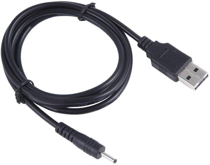 USB2.0 Male to 1/8" / 3.5mm x 1.1mm Male DC Power Plug Charger, Audio Headphone Jack Cable