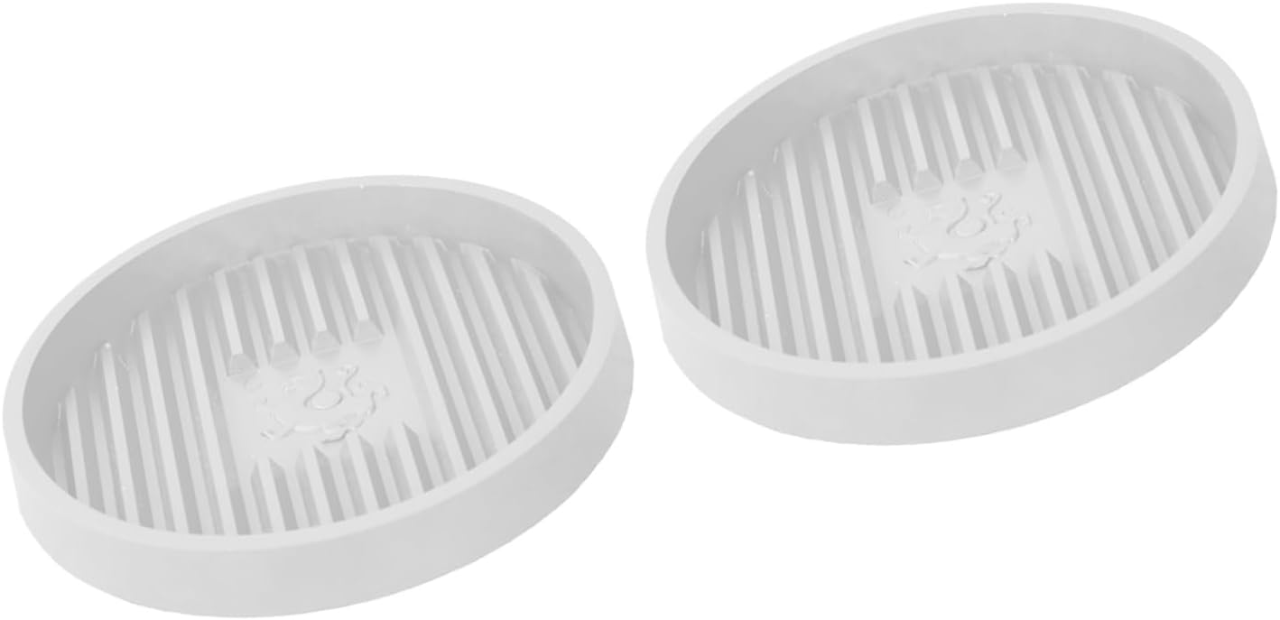 Toilet Plunger Holder and Drainer Set Efficient Bathroom Storage Quick Dry Ventilated Plunger Organization Tray 2pcs Holder