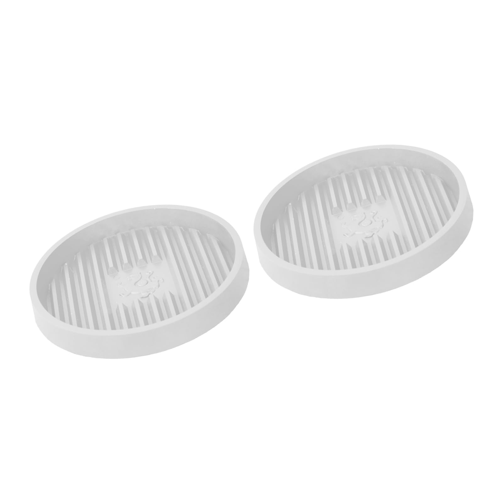 WEILWH Toilet Plunger Holder with Quick Drying Ventilated Base NonTipping Holder for Toilet Tool Drip Collecting Tray 2PCS Bath Organizers