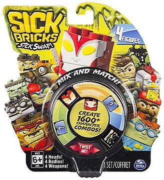 Sick Bricks Mini Figure 4 Pack (Styles Vary)