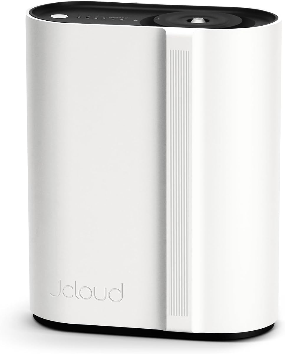 JCLOUD Hotel Scent Diffuser, Waterless Essential Oil Diffuser for Home | Up to 2000 Ft², Whisper Quiet, Auto Restart, One Button & App Control, Scent Boost, HVAC Cold Air Machine for Large Room