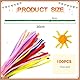 TOAOB Pfeifenreiniger Bunt zum Basteln 100 Stück Chenilledraht Pfeifenputzer Lang 30 cm X 6mm Pipe Cleaner Basteln für DIY Handwerksprojekte