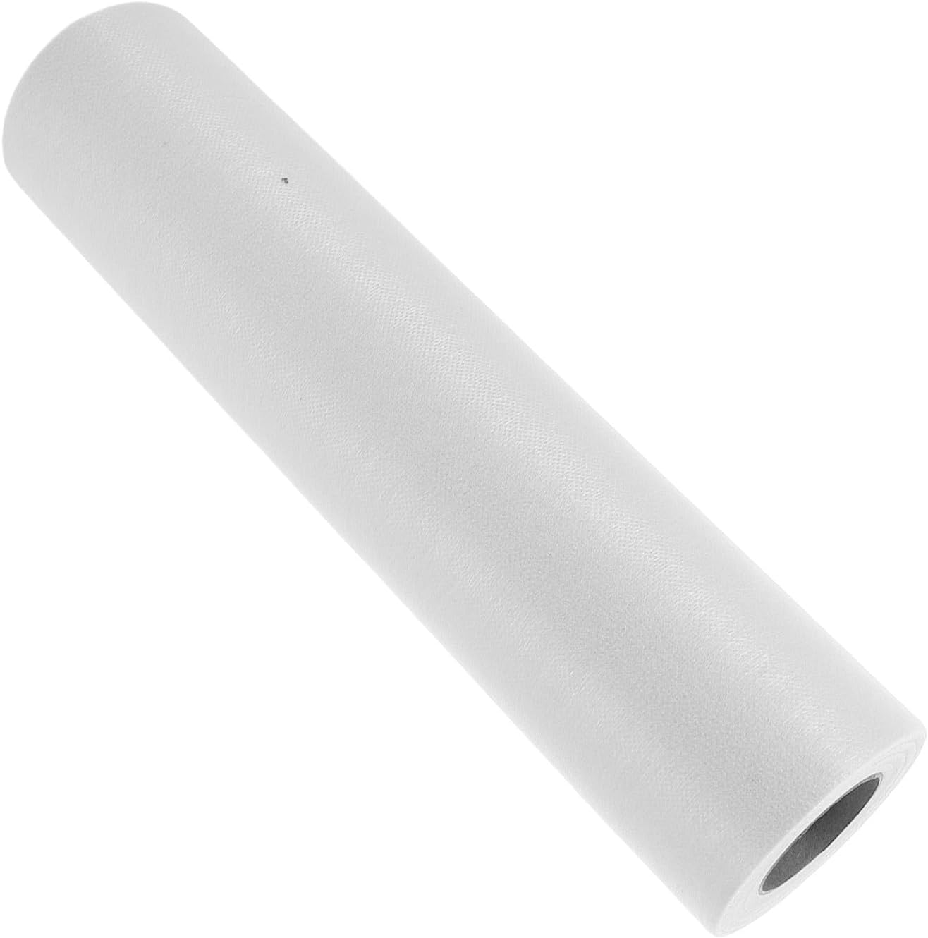 SUPVOX Medium Weight Fusible Interfacing Fabric 40gsm White Iron-on Adhesive Non-Woven Sewing Lining for Clothing DIY Projects 20 Yards Roll