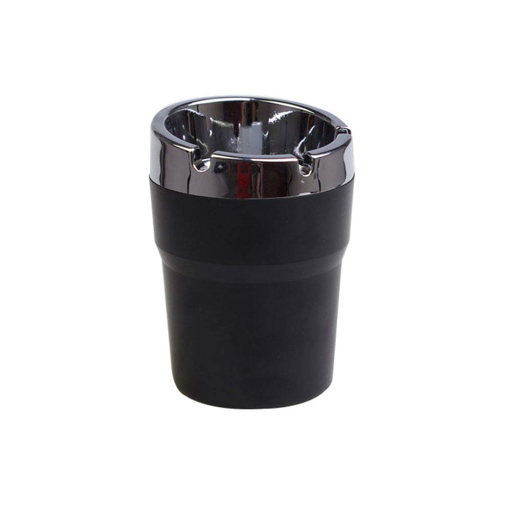 AC8grg Home Office Garden Car Truck Smoke-Free Cigarette Smoke Anti-Slip Rubber Ashtray Silver 75105