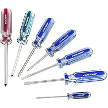 Fuller Tool 111-3000 7-Piece PRO 300 Screwdriver Set - screwdriver kit long screwdrivers phillips mechanics flat head long flathead Slotted square