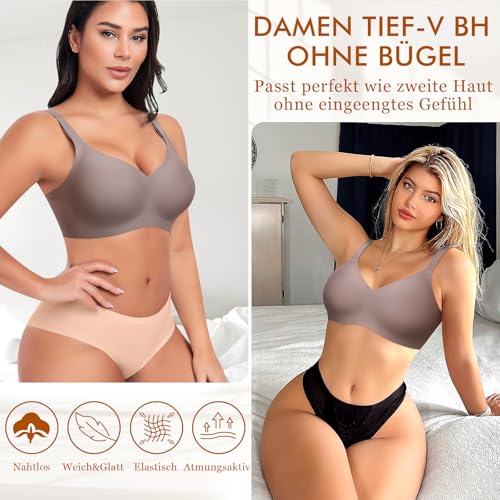Soutien-gorge sans armatures anti-irritations sans coutures pour éliminer les marques