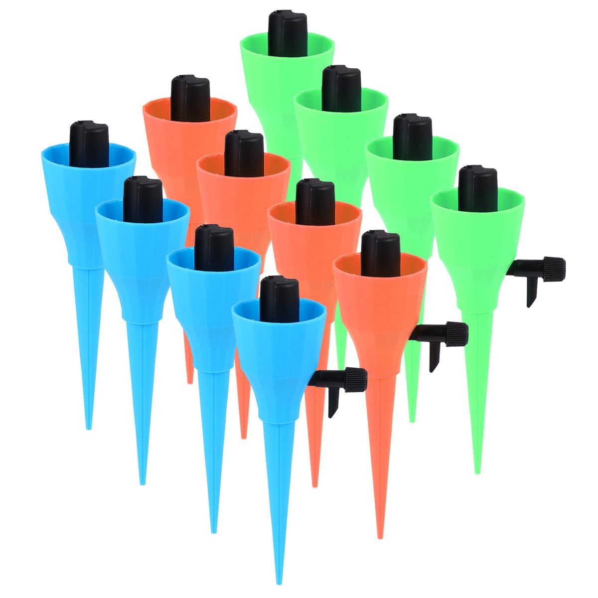 Operitacx Automatic Plant Watering Drippers and Screw-top Bottle Attachment with Adjustable Water 12pcs Pp Material for Bonsai and Garden Use for Home Irrigation