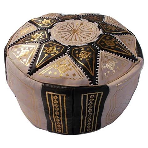 Puf de Cuero Horus Artesanía de Egipto Cover