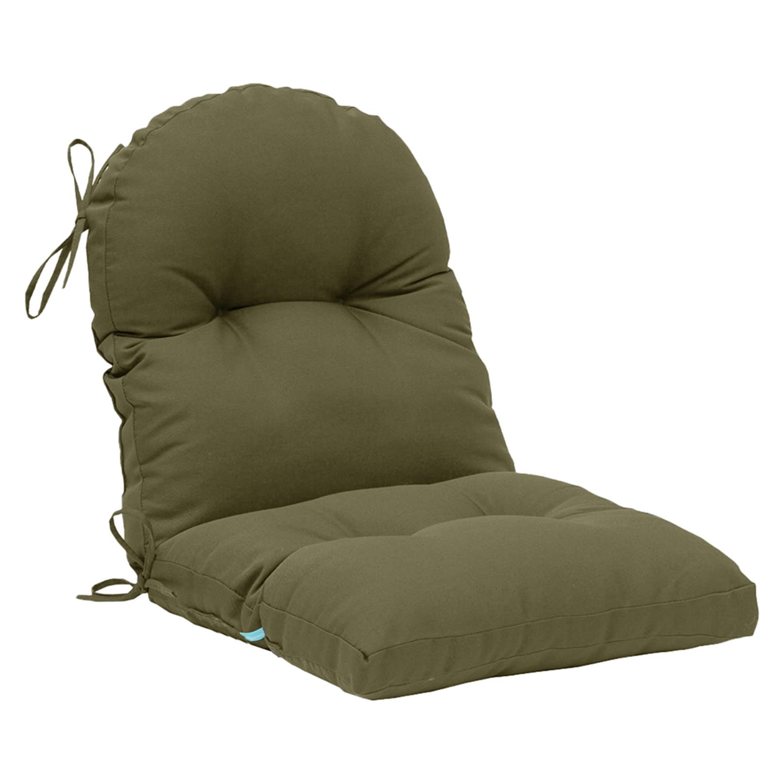 QILLOWAY Tufted Outdoor Chair Cushions Set of 4, Waterproof Patio Seat Back Pads, Weather Resistant Non Slip Replacement Cushions for Outdoor