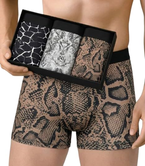 Comfort Mens Underwear Combo|Mens Printed Underwear|Stylish Innerwear for Men's Trunks Imported Nylon Fabric Multicolor Pack of 3