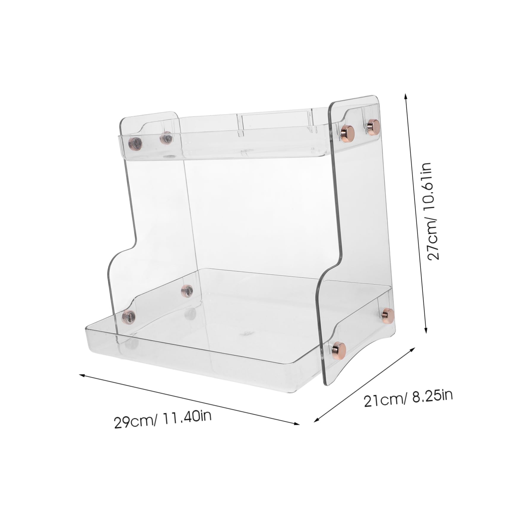 2-stöckiger Kosmetik Organizer aus Pet für Bad und Küche