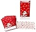 Produktbild Adventskalender SANTA 24 Tüten ,10x6x20cm rot mit Sticker ArtNr. 800098