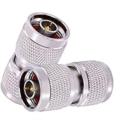CNARIO 2PCS N Male Connector N Type Male to N Type Male Adapter Coax Connectors RF Coaxial Cable ...