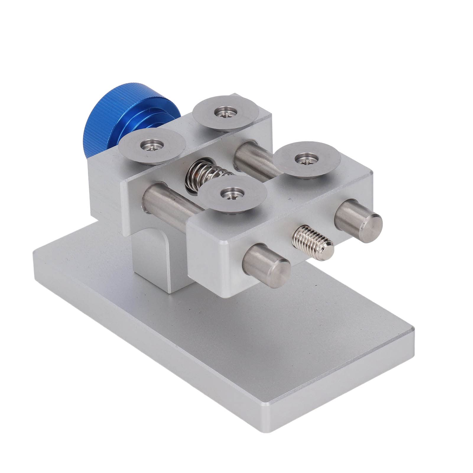 Professionelles Werkzeug zum Öffnen der Uhrenlünette, Reparaturset für Uhren aus Edelstahl, langlebiges Uhrmacherwerkzeug für den Batteriewechsel mit leicht zu tragendem Design, (Silber)