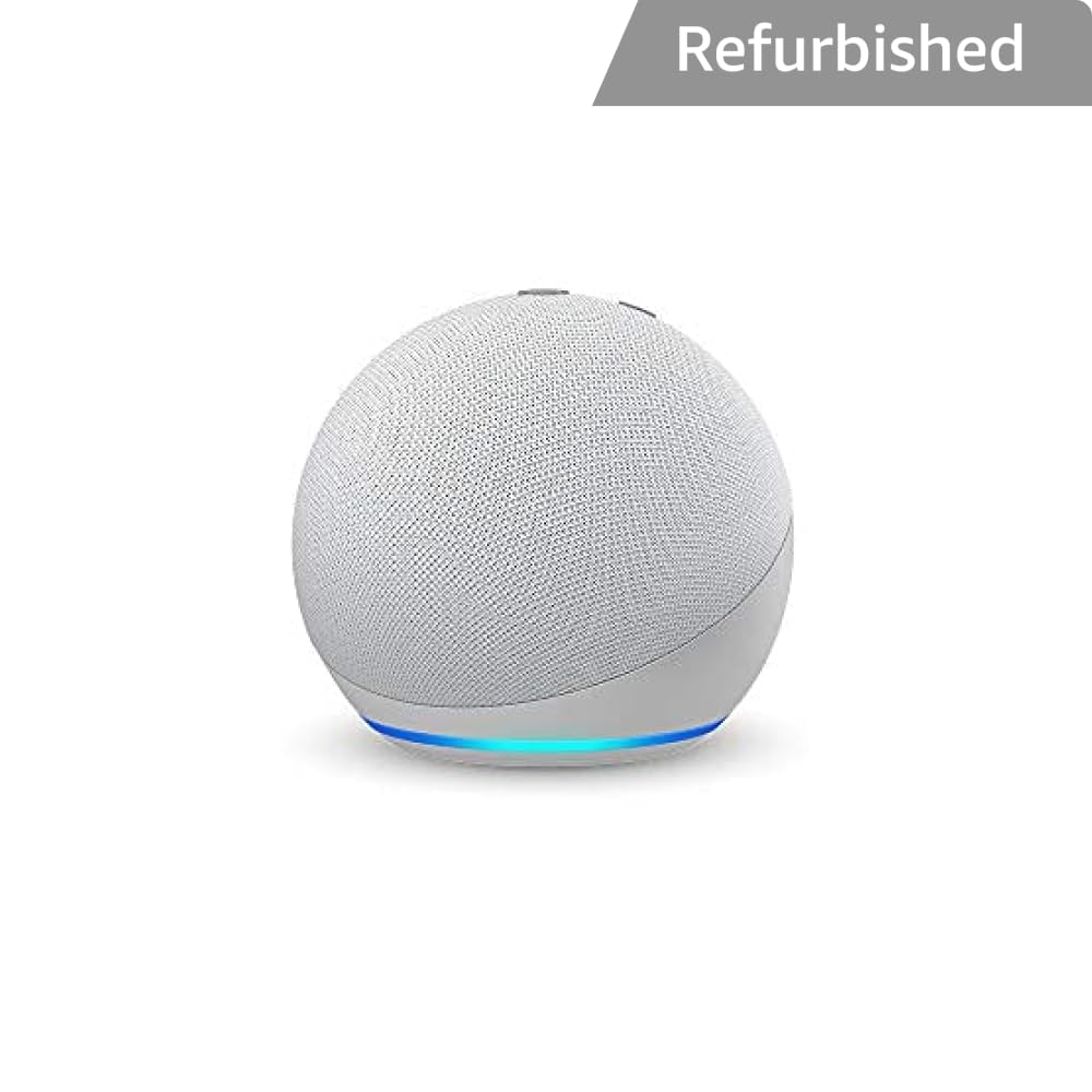 Certified Refurbished Echo Dot (4th Gen, 2020 release)| Smart speaker with Alexa (White) offers donot miss