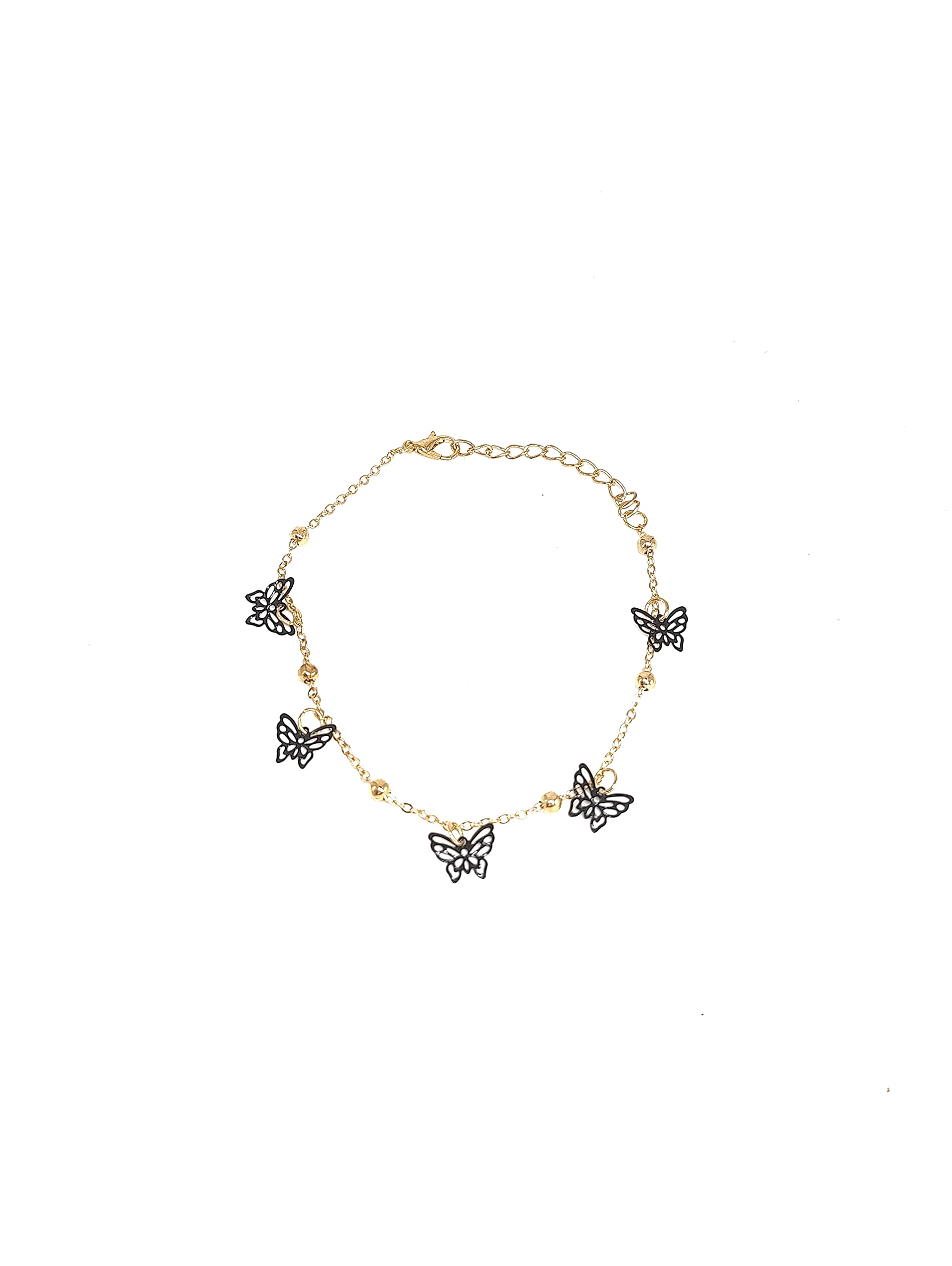 Maverick Black Butterfly Anklet (Gold) (B0BHX7948Q) Amazon Price History, Amazon Price Tracker